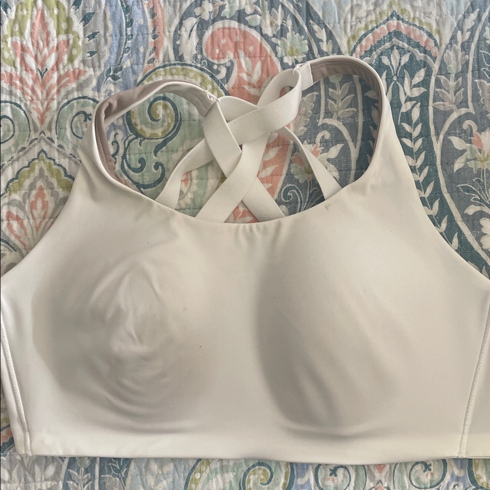 Lululemon Athletica Ivory Cross-Back Camisole